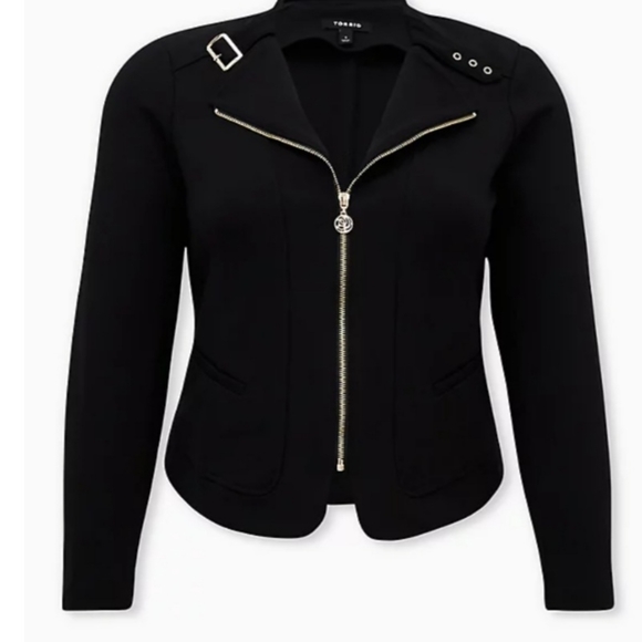 🆕️Torrid Ponte Moto Jacket Size 1x - Picture 6 of 9